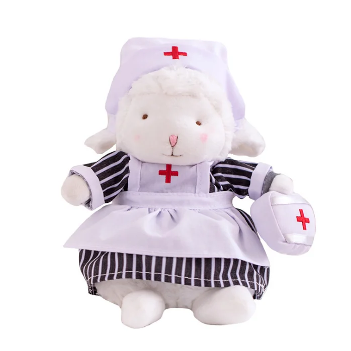 Soft Cute Nurse Sheep - Perfect Stuffed Toy for Kids