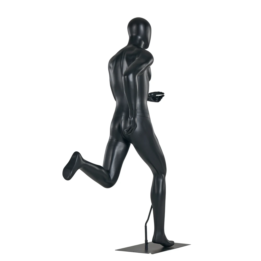 Black Muscle Men Sports Running Male Display Mannequin Sport Model