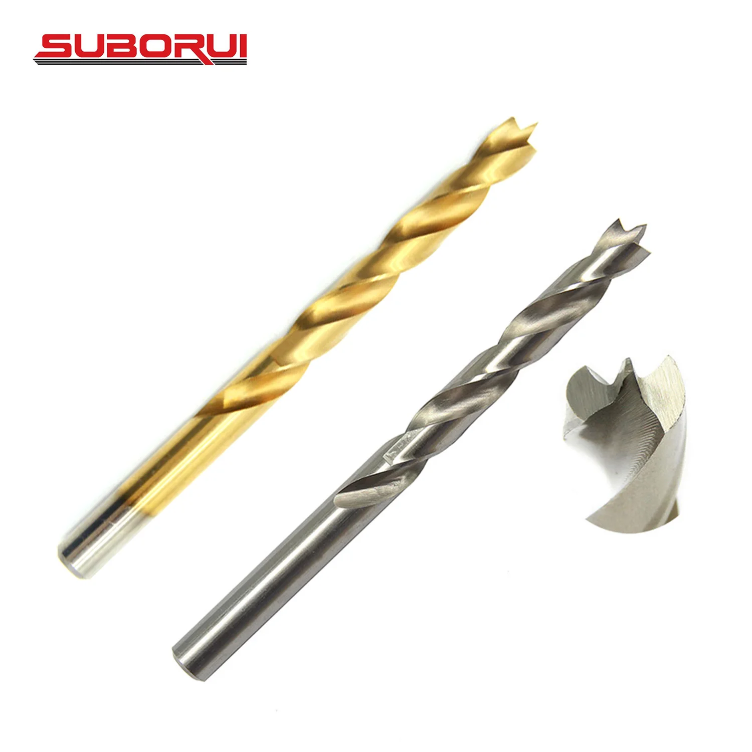 Suborui Tool High Carbon Steel Brad Point Wood Drill Bit For Wood