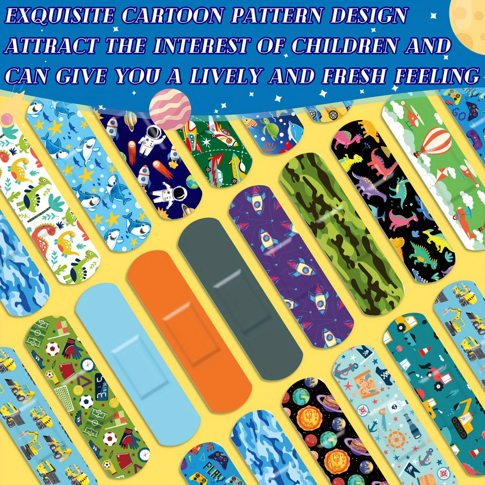 Generic Luminous Bandages Adhesive Set Glow-in-The-Dark Band Aid in Collectible Tin