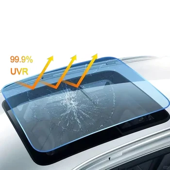 Super Heat Insulation UV Rejection Ice TPU Light Blue/Black Car Skylight Roof Film Armor Film Sunroof Paint Protection Film