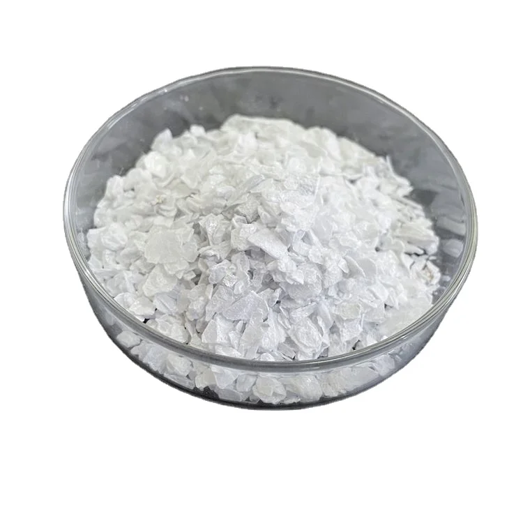 Pukal 98% 99% White Mgcl2 Anhydrous Magnesium Chloride Flakes