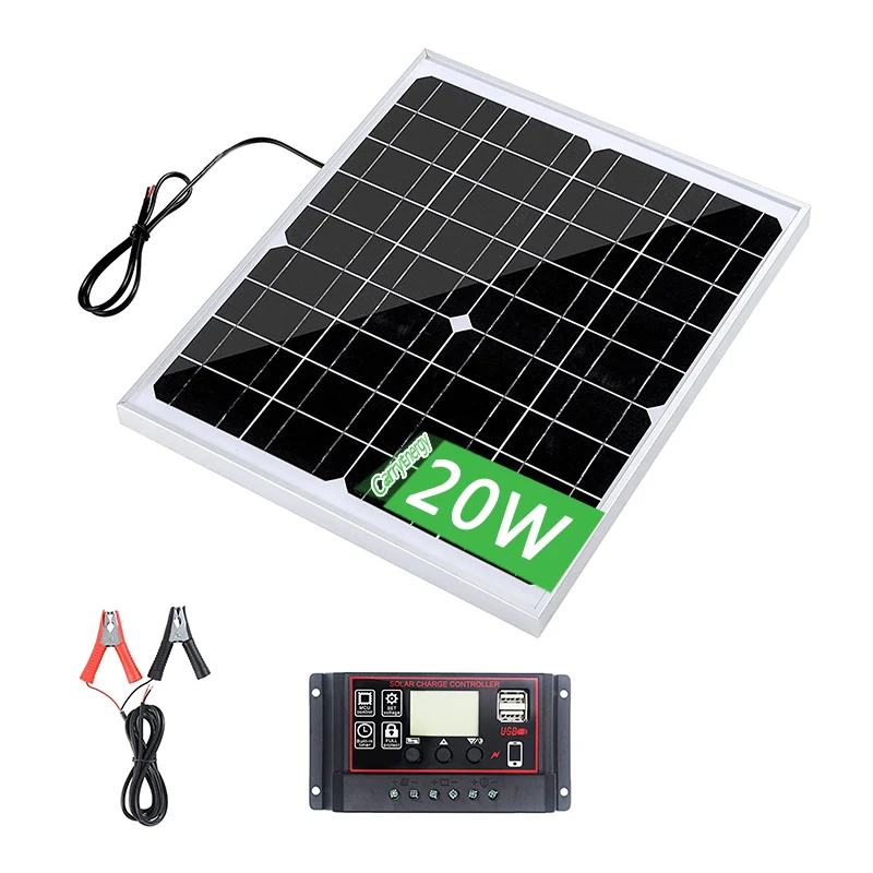 20 Watt 12v 10a Solar Battery Charger And Maintainer Mono Solar Panel Kit Rv  Marine Waterproof Solar Panel System Ca162-sl - Buy Sun System Panel Energy  Flex Solar Panel,Photovoltaic Modules Charger Rv