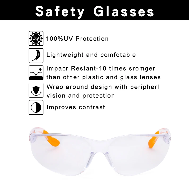 Прозрачные Спортивные защитные очки с логотипом производителя Ansi Z87 противотуманные стоматологические защитные очки от пыли
