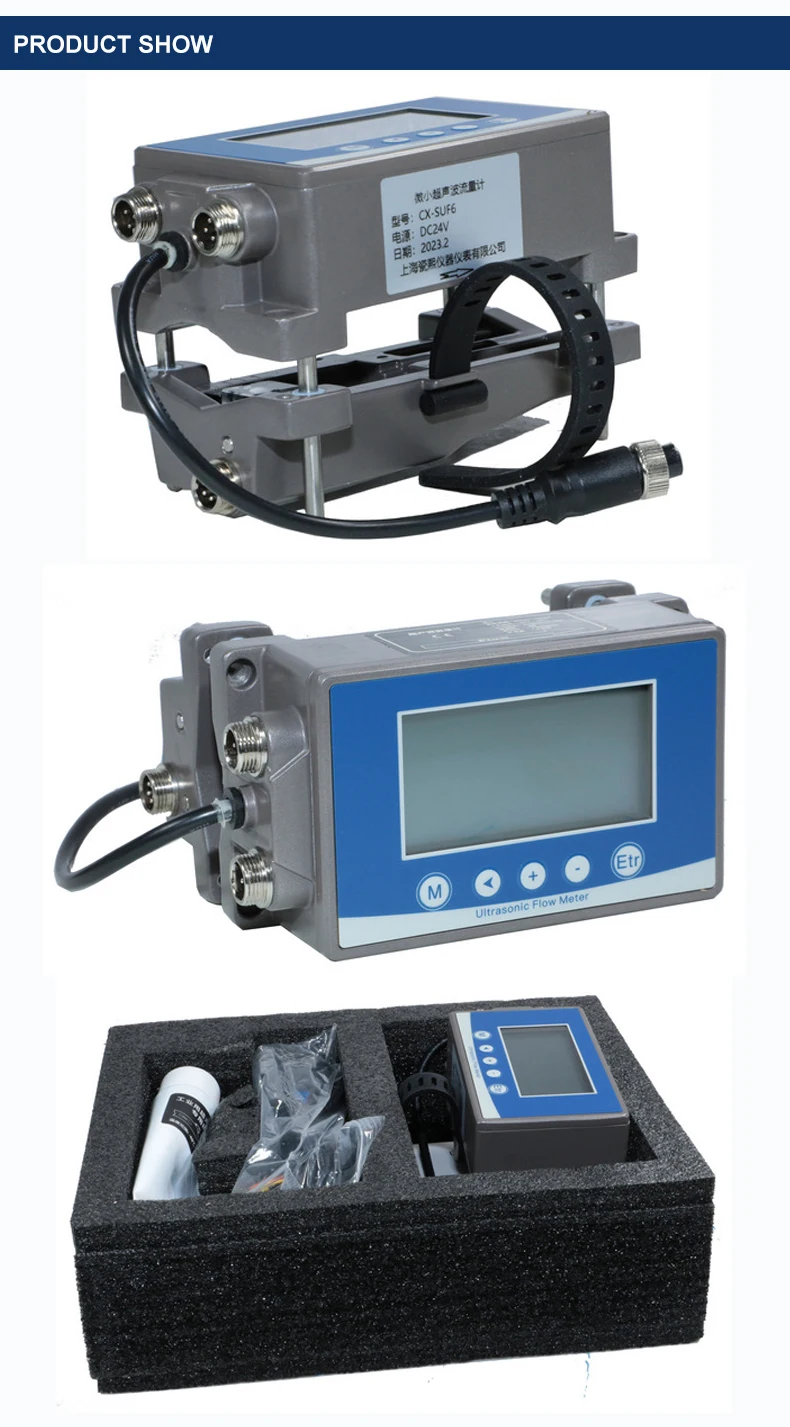 RS485 DN15 DN25 DN32 DN40 Small Caliber Ultrasonic Flow Meter External ...
