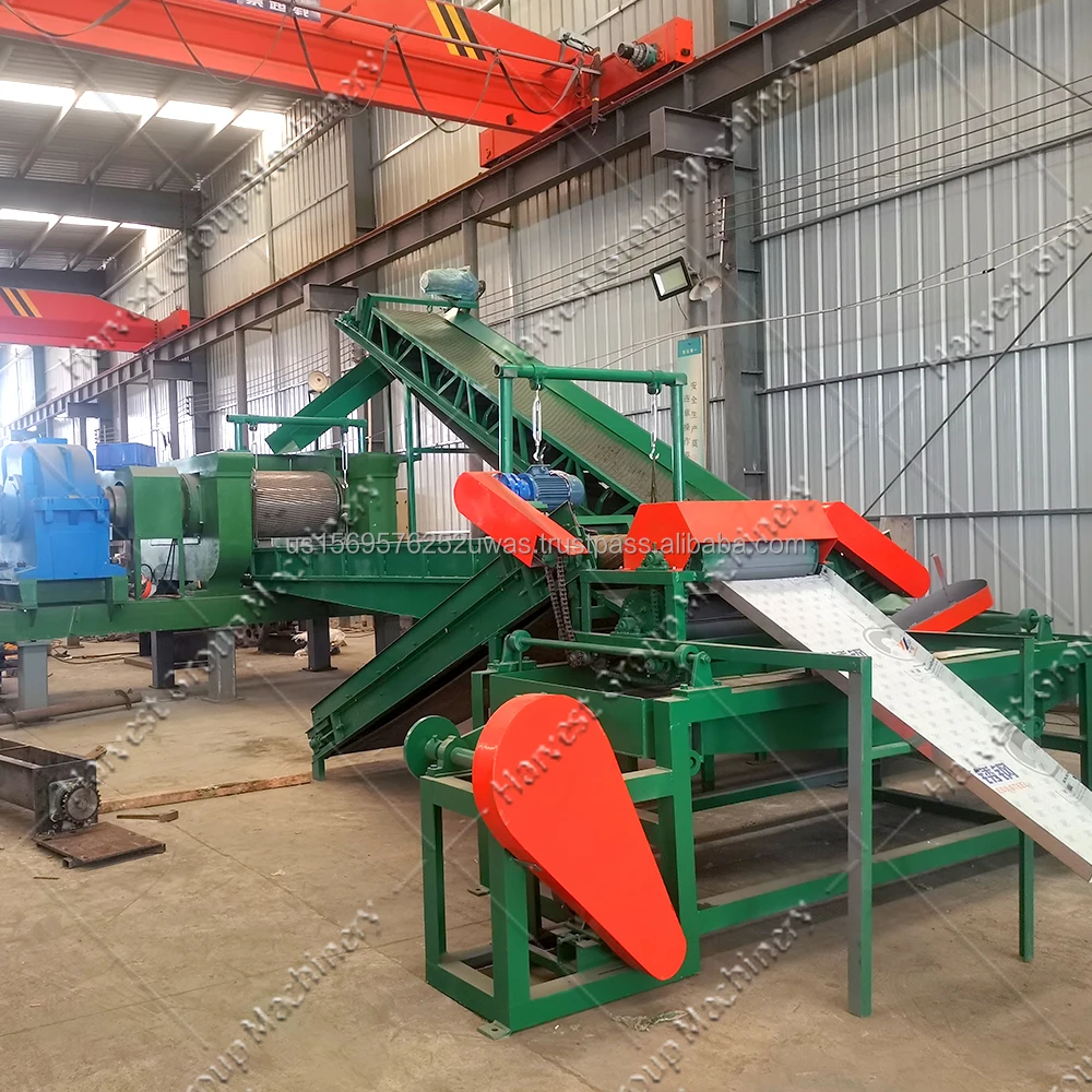 Automatic High Output Waste Rubber Old Tyre Recycling Machine New Used Tire Recycling Plant Equipment Bearing Motor Pump Gear