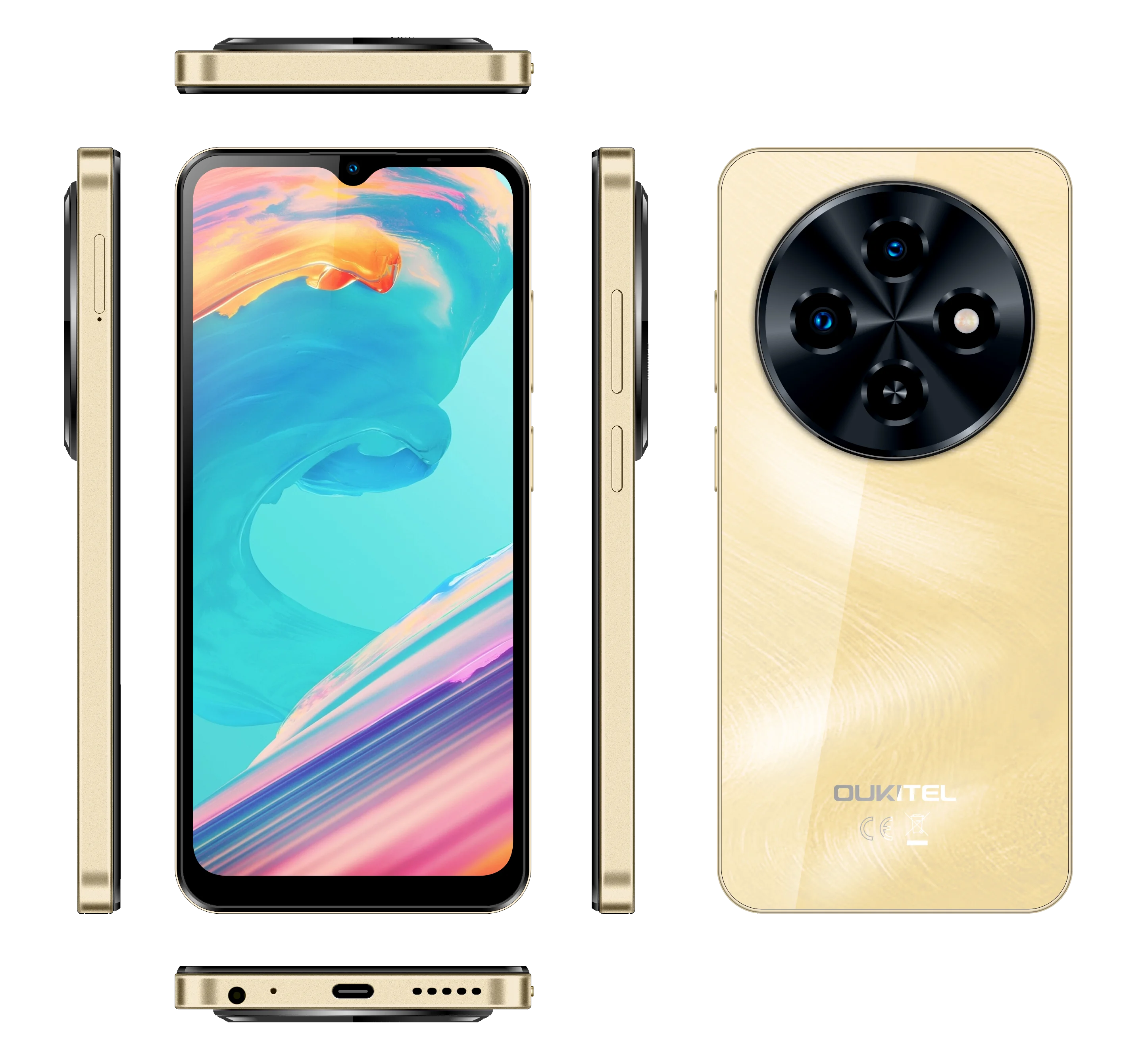 Brand New Oukitel C5 Smartphone 4+128GB Dual SIM 6.6 Inch BOE HD 