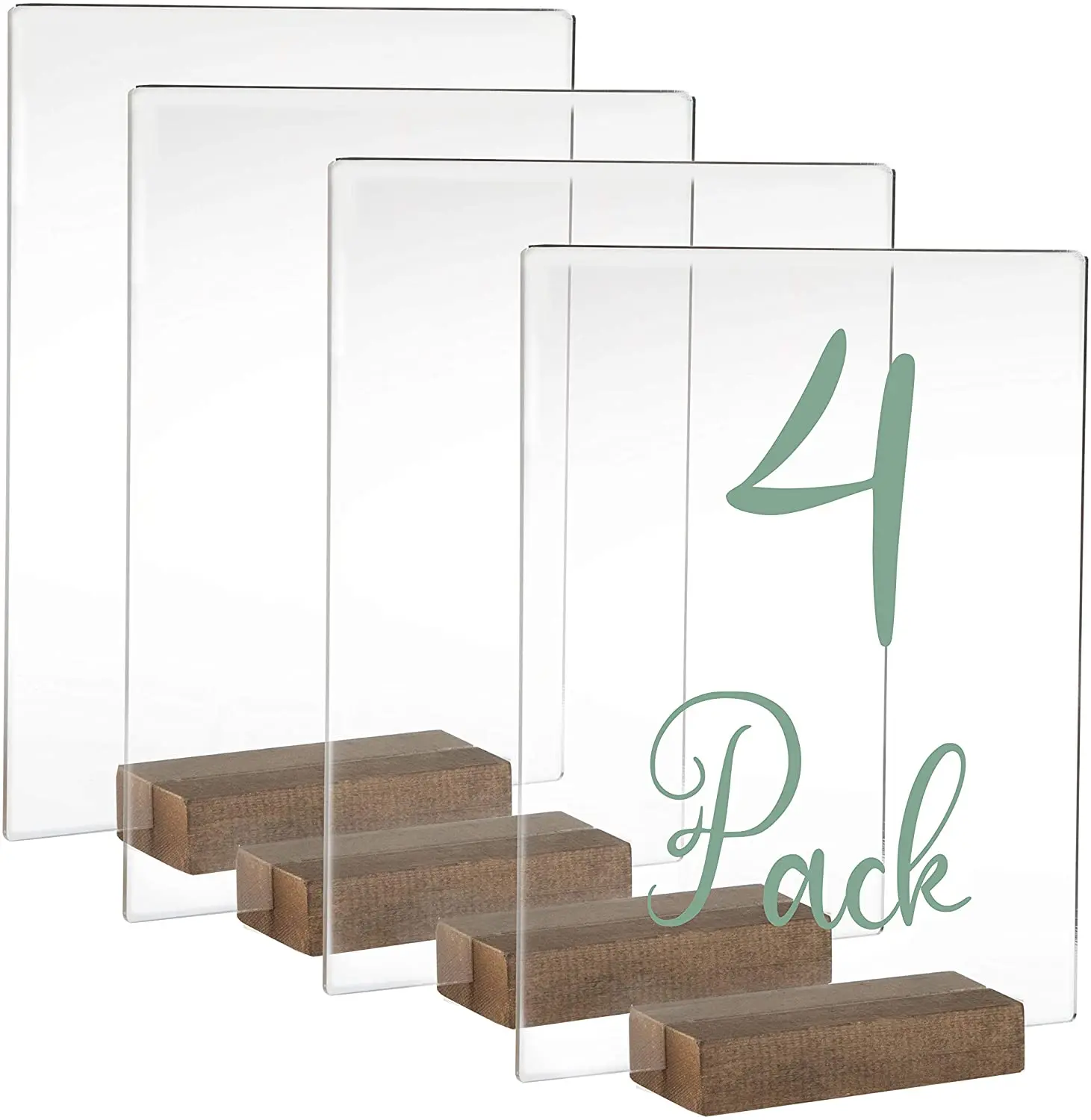 Custom Clear Acrylic Frame Photo Double Side Sign Holder