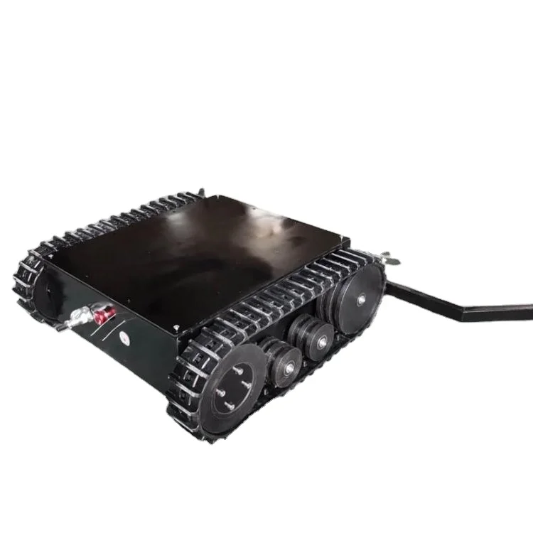 Small Robot for Ball Picking up Chassis Rubber Track Chassis Undercarriage