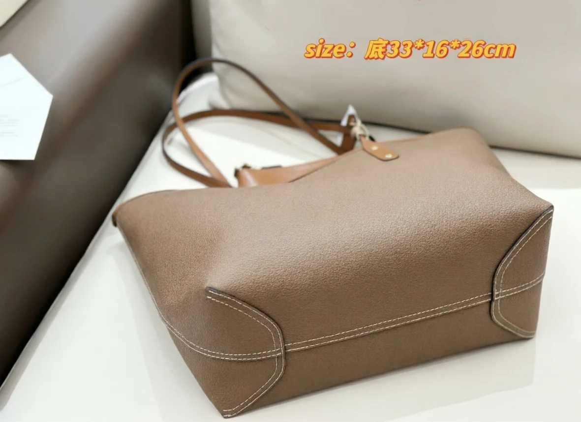 High-grade Large Capacity Cowhide Diamond Pattern European Retro Women’s Niki Genuine Leather Commuter Chain Shoulder Tote Bag