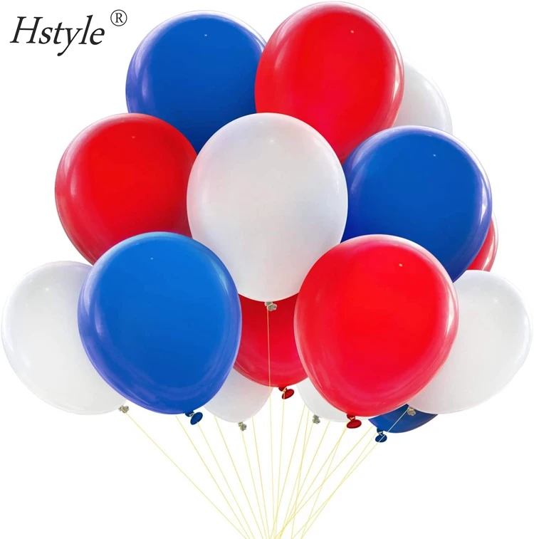 Patriotic Decoration Balloons 100pcs Red White Blue Thicken Latex Best Selection For 4th Of July Events National Day Set865 Buy Patriotic Decoration Balloons 100pcs Red White Blue Thicken Latex