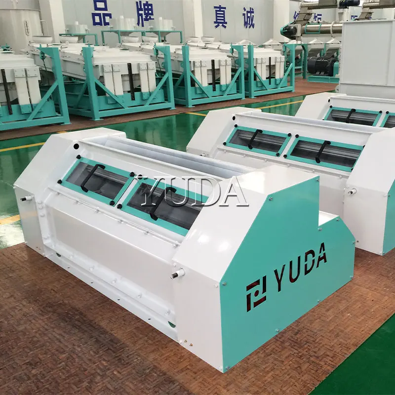 YUDA SSLG Series Tripled/Double Roller Feed Pellet Crumbler/Roller Crusher for Chicken Feed Poultry Feed