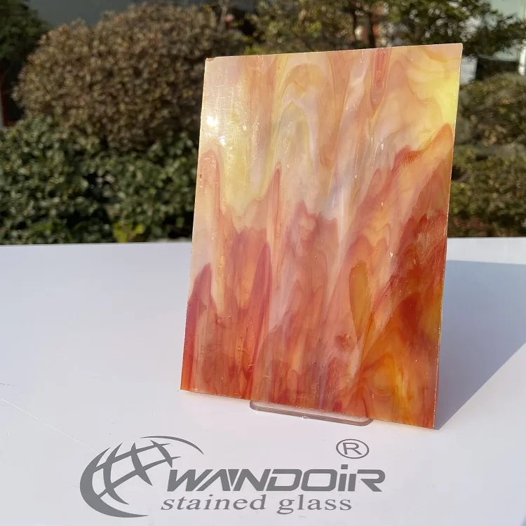 Wanda Glass Manufacturer Wall Arts 3mm Church Decorative Stained Glass