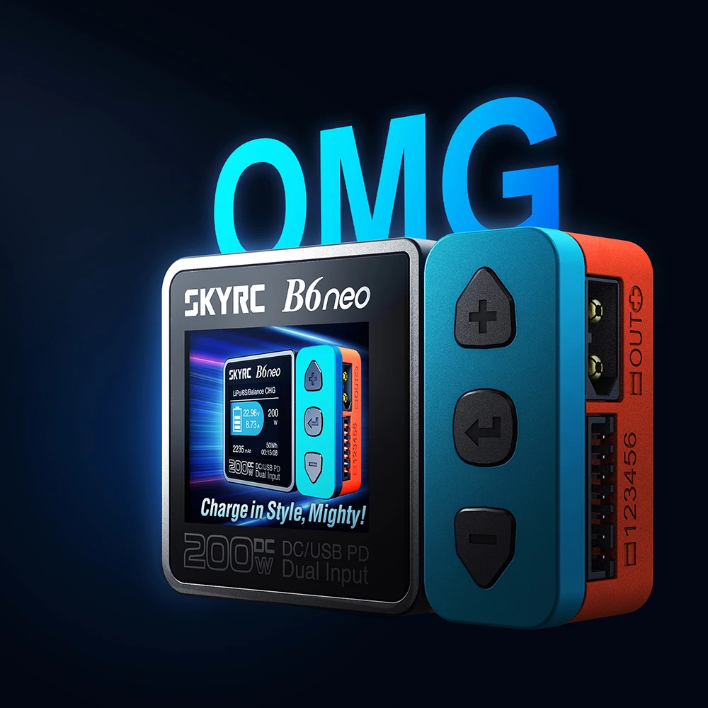 B6neo B6 Neo スマート充電器 DC 200W PD 80W 10A LiPoバッテリー