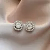 18 square zircon earrings