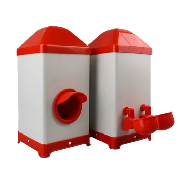 High quality colour customized automatic chicken cup waterer and port feeder set, 2