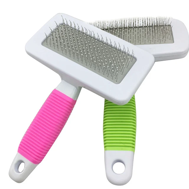 Custom Logo Pet Hair Brush Durable Steel Needle Dog Brush Pet Grooming