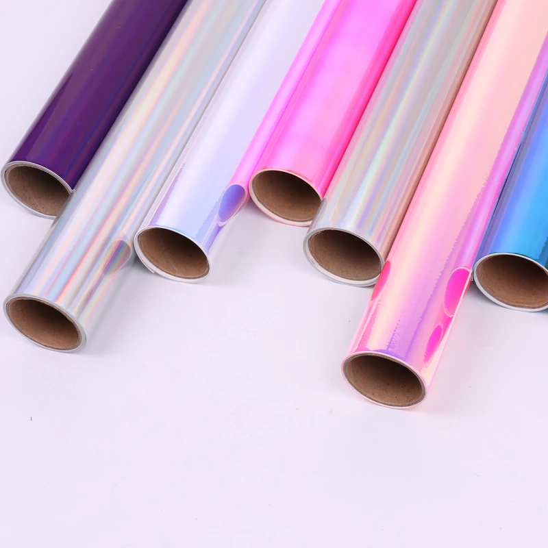 12x12 дюймов 7 листов голографические опаловые хромированные розовые золотые перманентные самоклеящиеся виниловые листы для силуэта Cricut Cameo