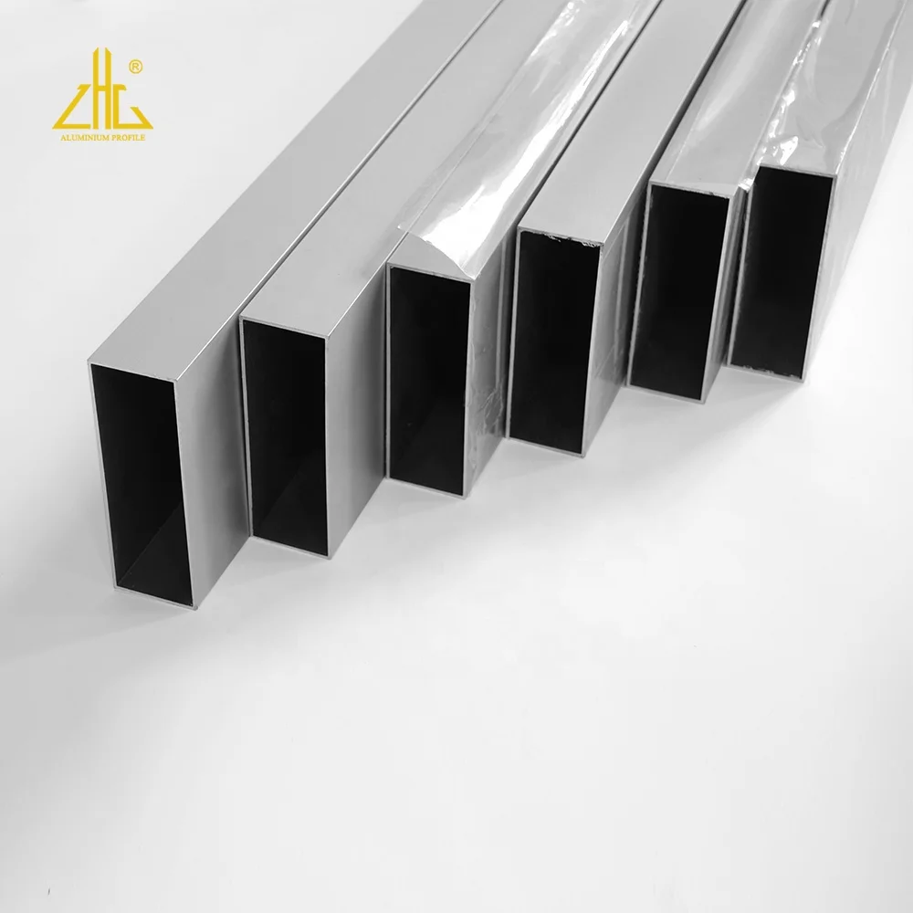 All Types of Aluminium Pipe Prices,100*50*2.0 square Aluminum Hollow Profile,aluminium Box Profile Price Per kg