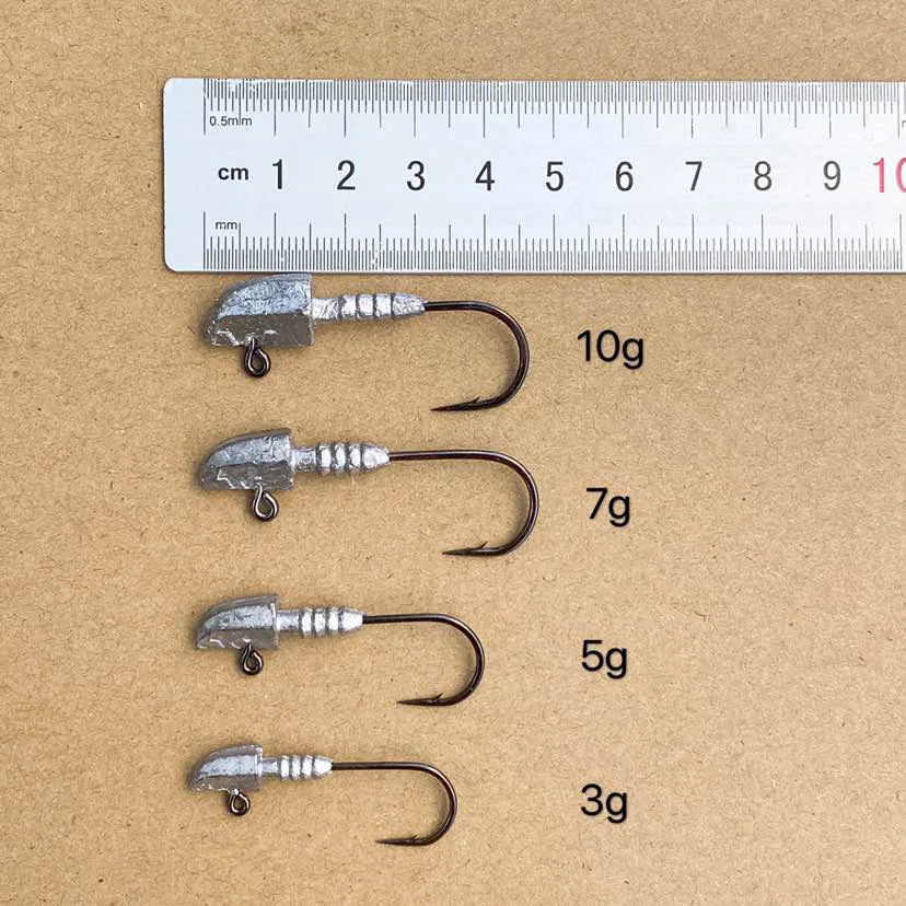 Bullet Heavy Hook Leaded Saltwater Soft Lure Jig Head Fishing Buy Jig