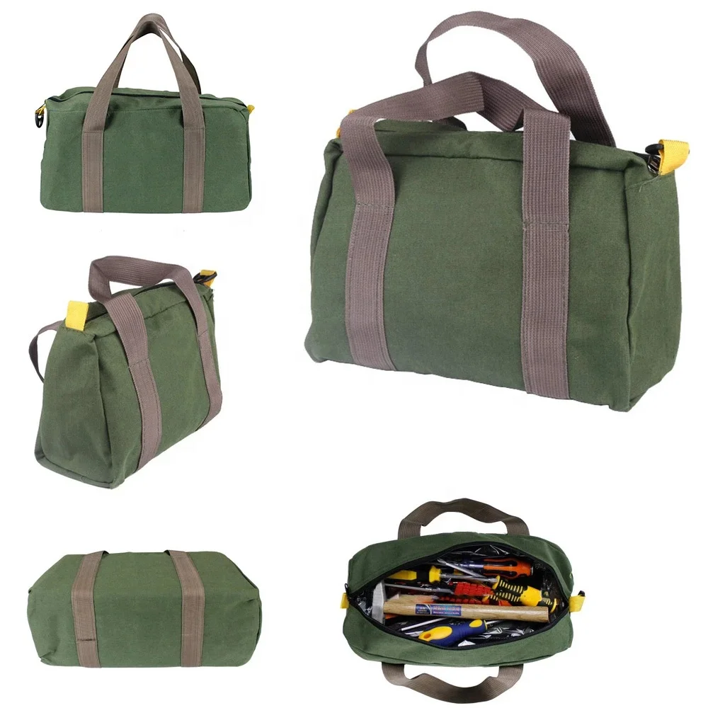 Large Capacity Electrician Tool Bag Wide Open Mouth Shoulder Storage