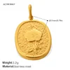 Floral Oval Charm