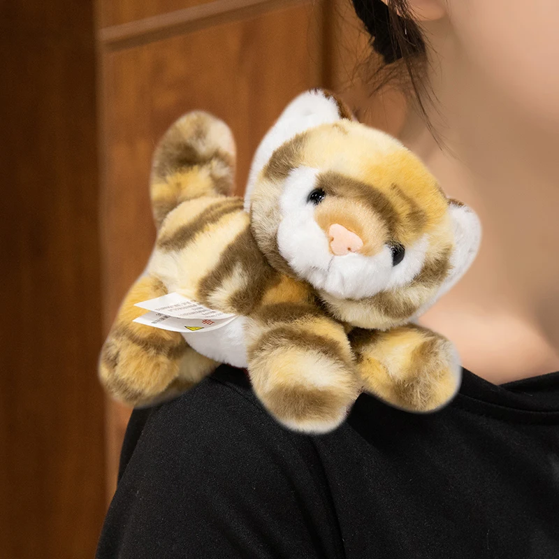 Customizable Multi-color Cartoon Animal Shoulder Figure tiger Sloth Doll  Plush Toy Shoulder Magnet Gift