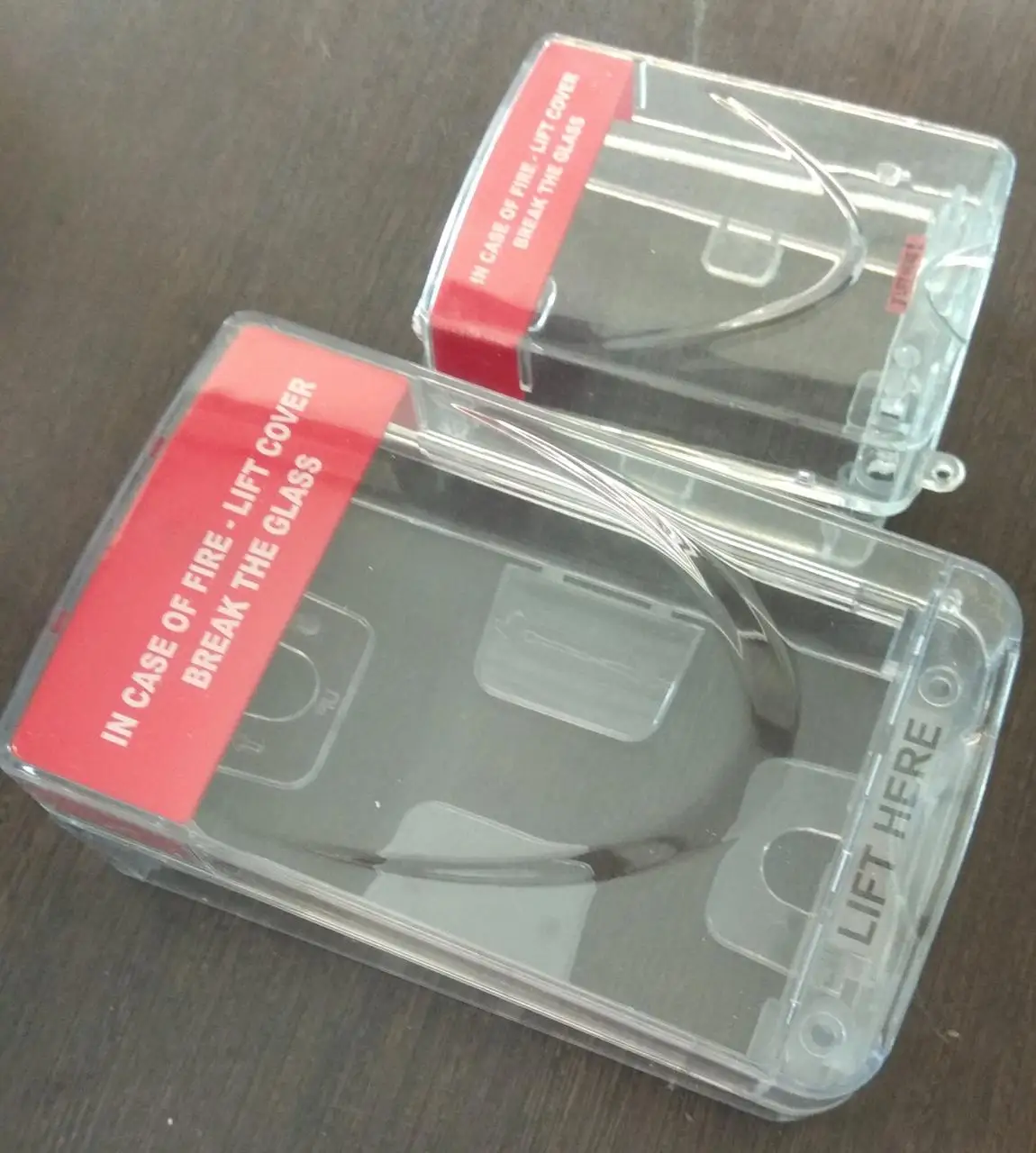 High Selling Call Point Security Protection Cover Acrylic Cover with MCP for Alarm Systems Purpose