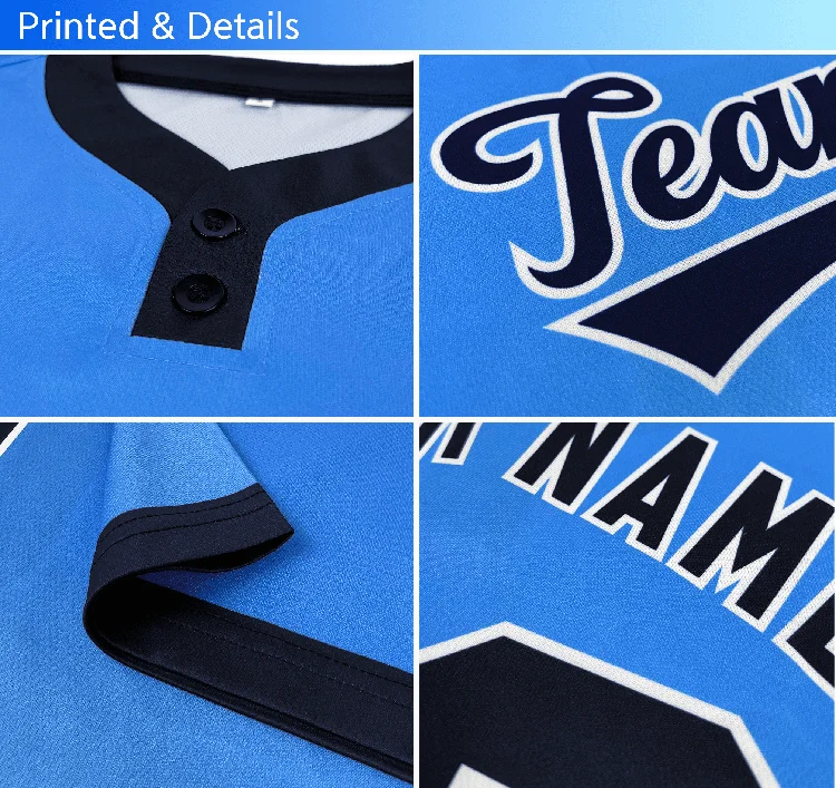 Outdoor breathable sportswear couple style baseball jerseys children's customized match team uniforms embroidery baseball Jersey