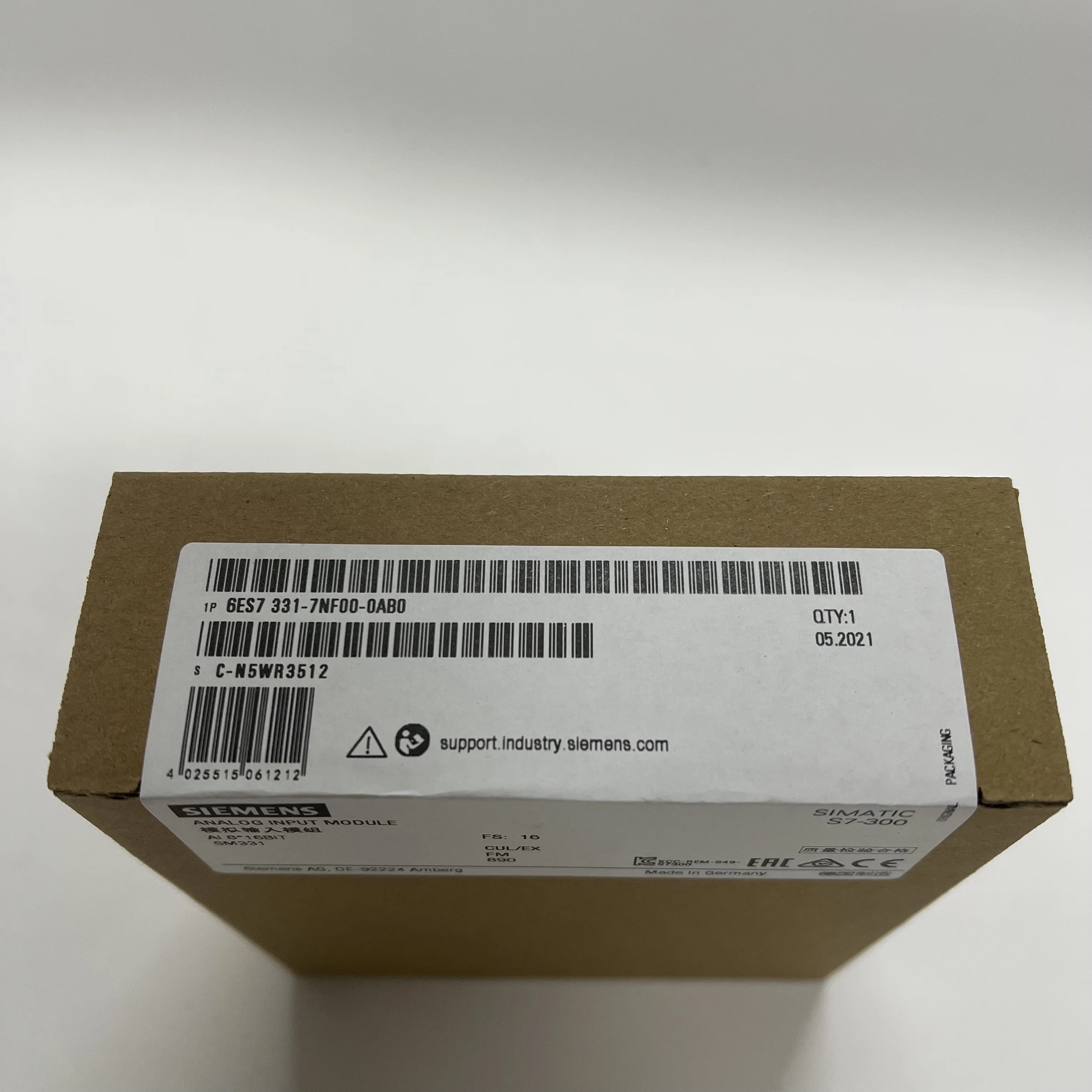 Siemens Analog Input Module 6ES7331-7NF00-0AB0