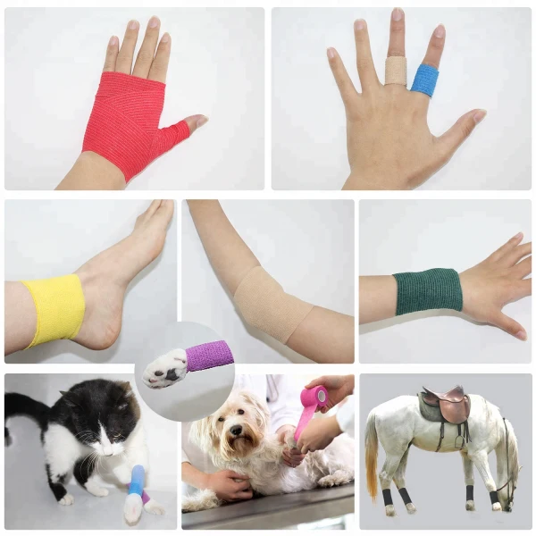 Veterinary Bandage as Pet Healthcare adhesive Bandages Medical Consumables for Animal