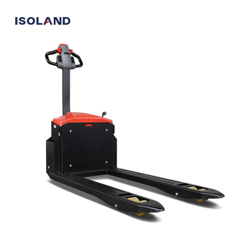 Warehouse Semi Electric Pallet Jack 2 Ton Electric Manual Forklift