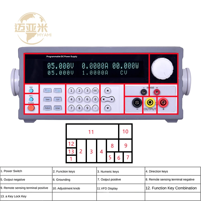 High Precision 30V 5A DC Power Supply 150W Aging Test Lab Programmable Cabinet for Mobile Phone Repair for Industrial