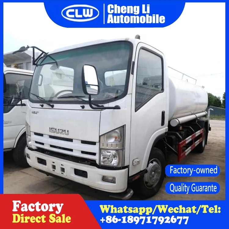 Japan Isuzu Water Tender Price 4x2 5m3 to 12m3 Water Tank Truck  for Sale