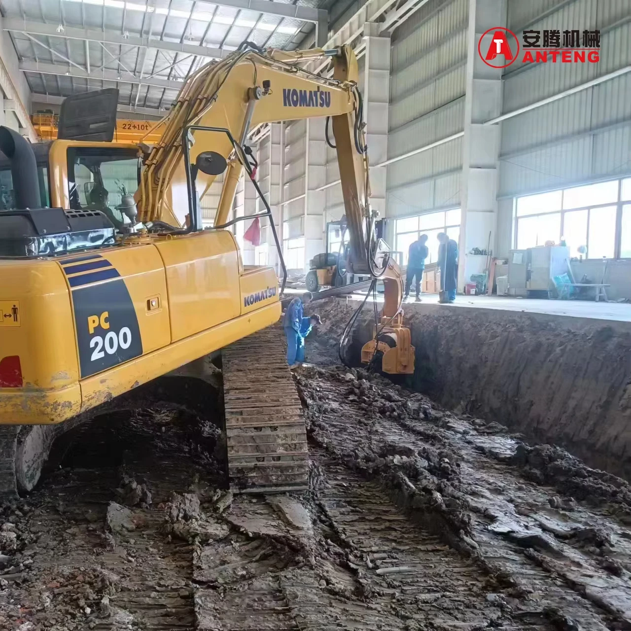 martillo vibratorio para excavadora de 20 toneladas para diversos trabajos de hincado de pilotes