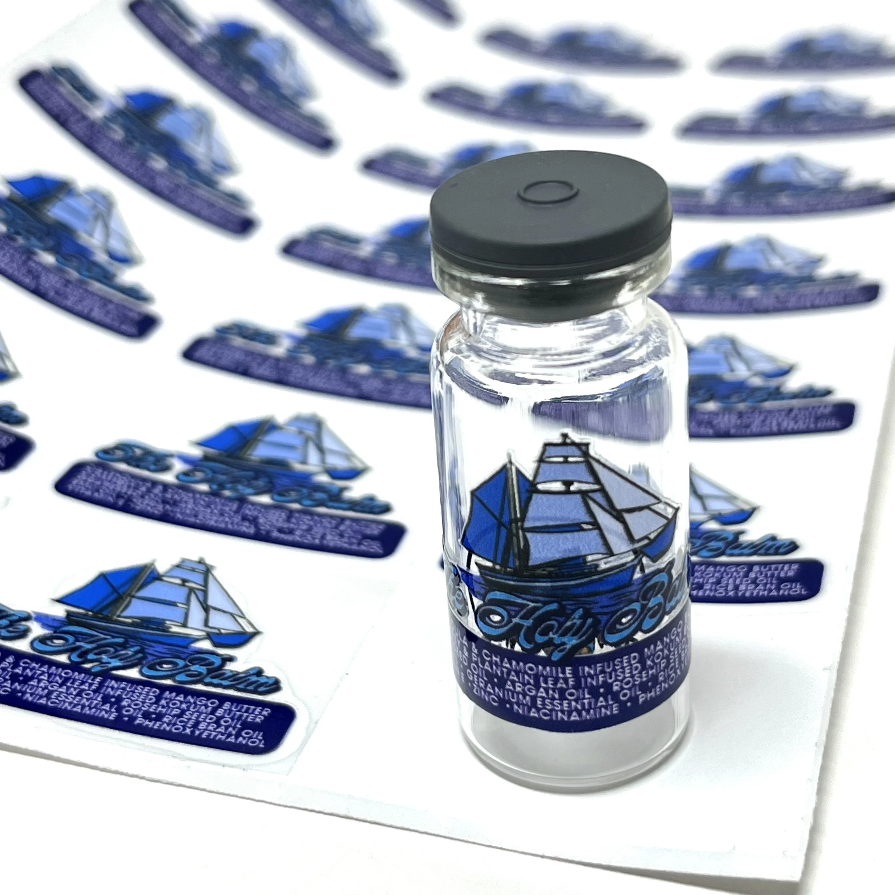 custom 3d holographic vial labels for peptides  waterproof uv printed pharmaceutical stickers for medicine  serum packaging-0
