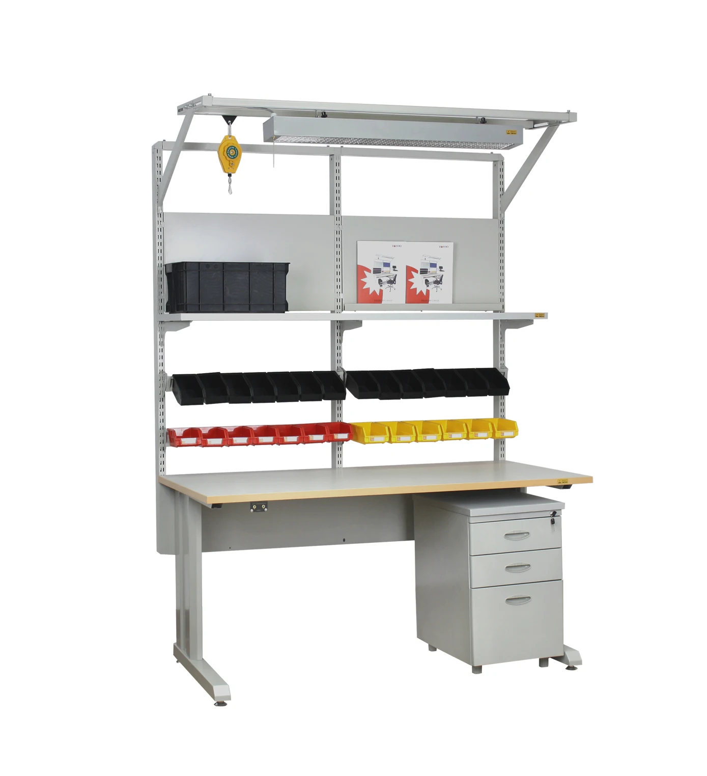 ESD Adjustable Antistatic Table Industrial Workbench for Assembly Line