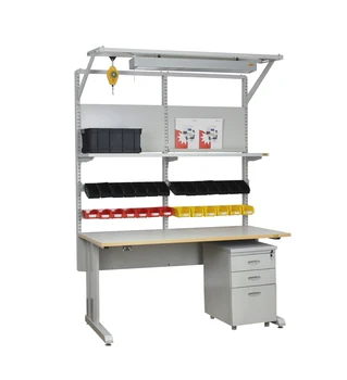 ESD Adjustable Antistatic table industrial workbench for assembly line