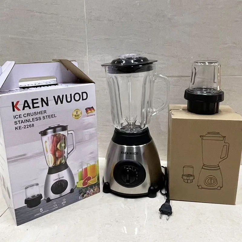 2 in 1 Silver Crest Blender Juicer Y66 - 5 Speed Electric Mixer