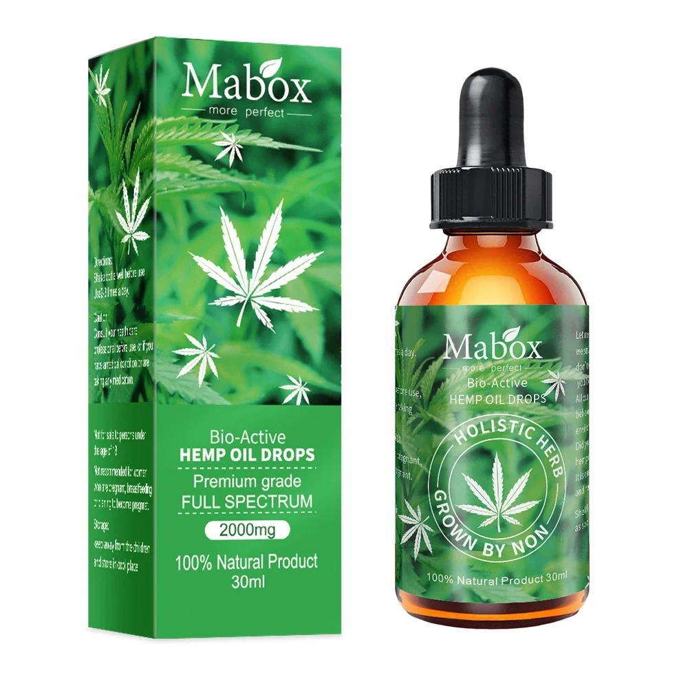  Бесплатный образец масла CBD 100% органическое конопляное масло для облегчения боли и