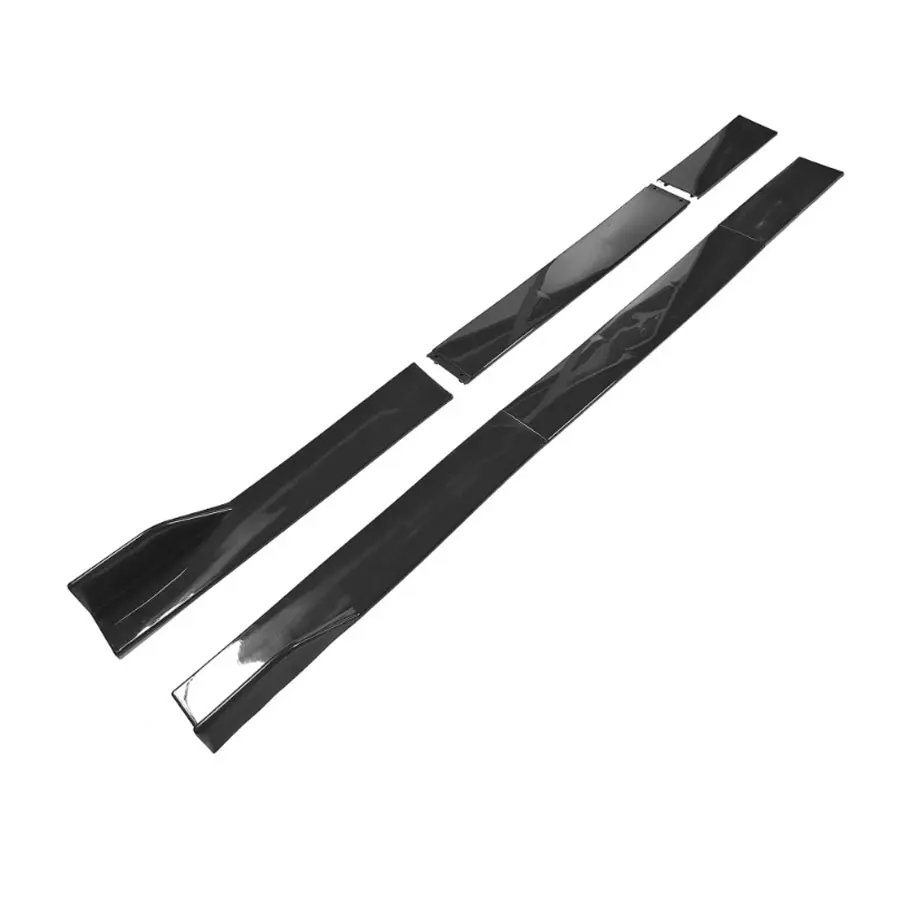 Tiypeor Cheap Wholesale Universal Side Skirt Extension Rocker Panel Splitters Lip Car Auto Tuning Glossy Black Side Skirts