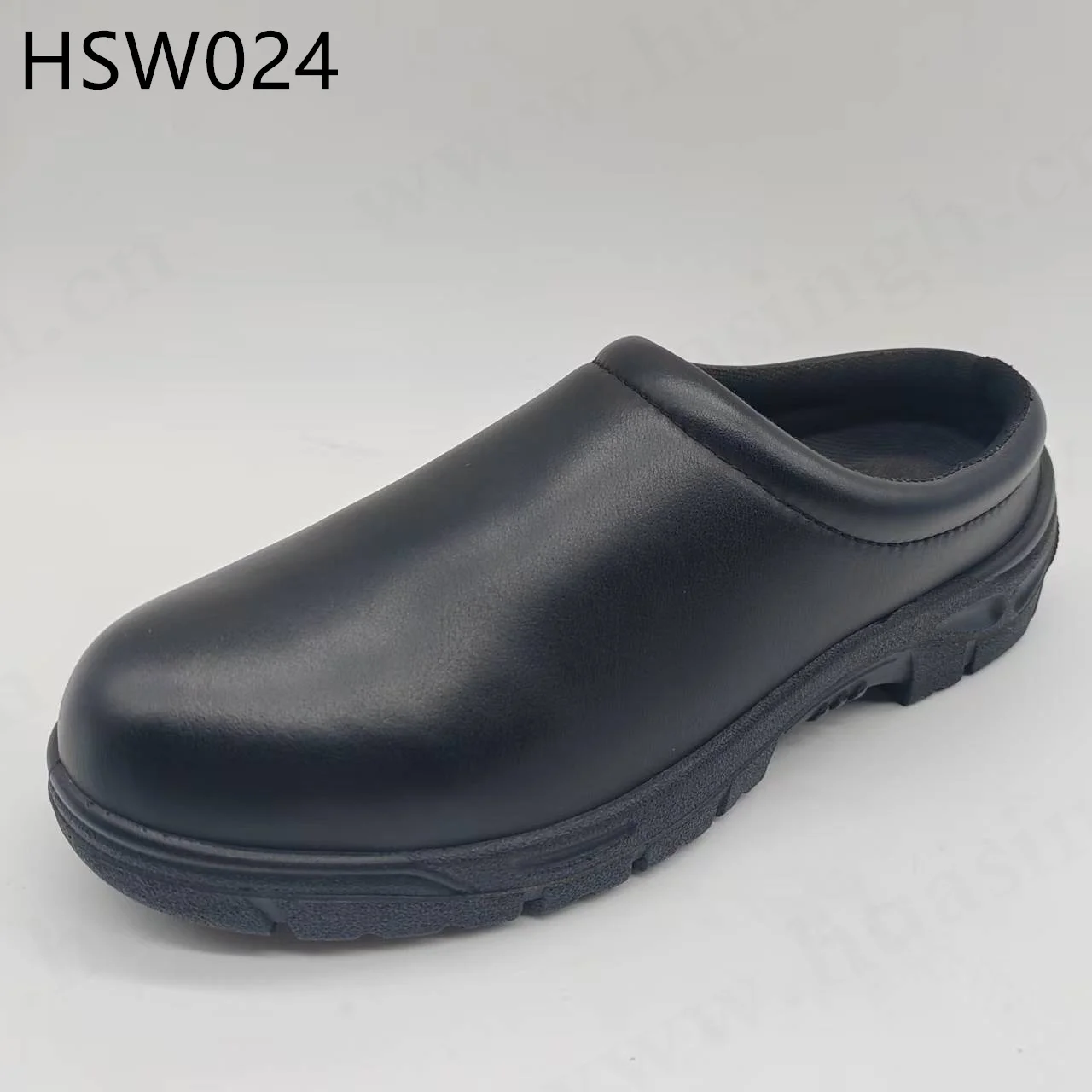 YWX,Power Repair Matte/Glossy Anti-hit&static Black Safety Shoes Operating Room Easy Pull-on Anti-bacterial Nurse Shoes HSW024