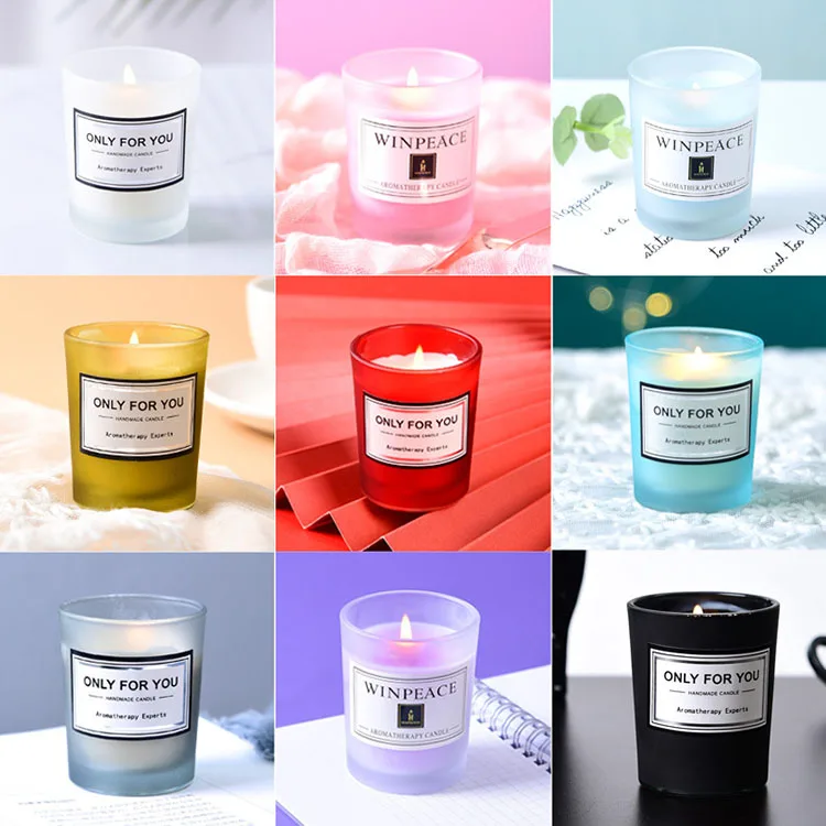 Custom Label Luxury High Quality Trendy Candles With Jar Box Scented