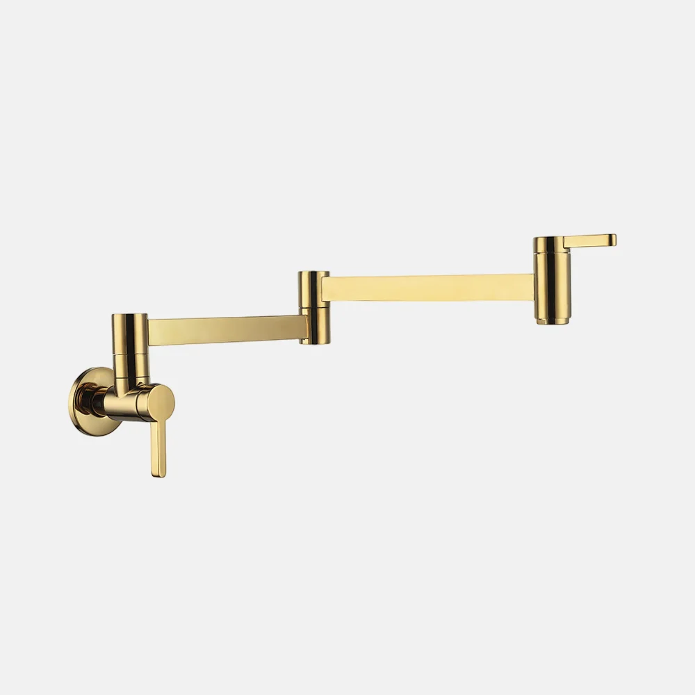 brushed gold kitchen faucet with pull down sprayer