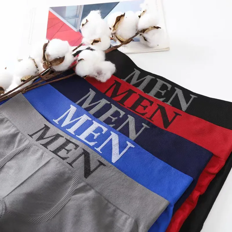 Factory Price Outlet Cheapest Breathable Seamless Polyester Underwear Comfortable Men's Brief Boxers Boys Teens Men Boxer Shorts