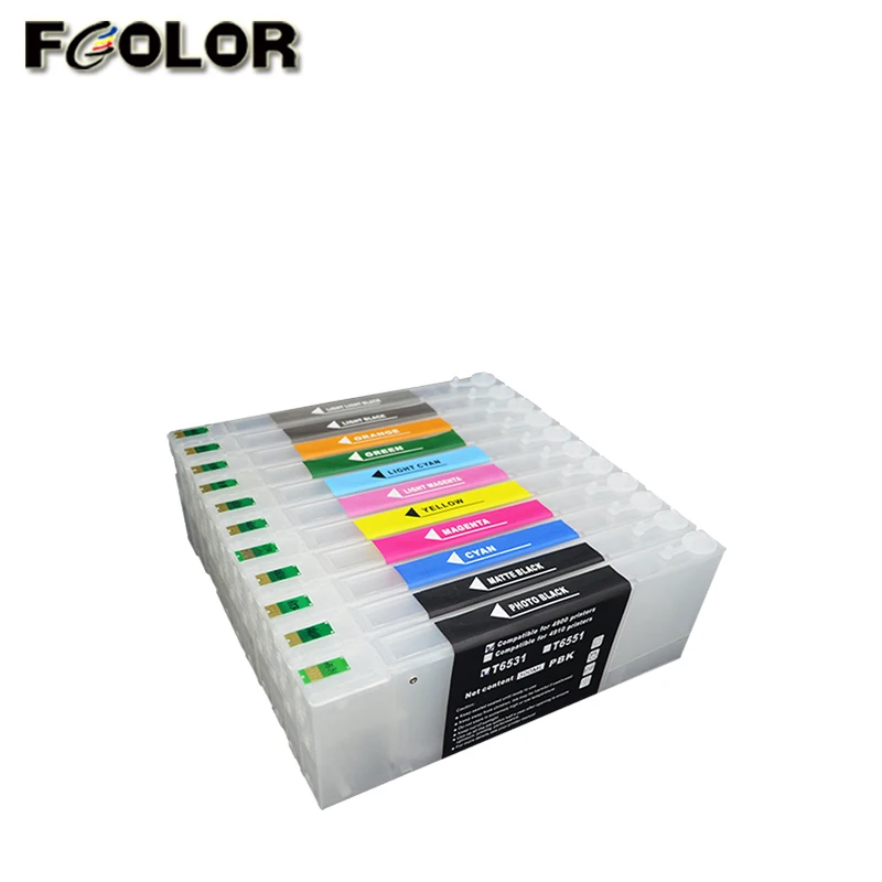 Cartuchos de tinta recargables para impresora Epson stylus pro 4900, gran  formato, con chips de arco, alta calidad|ink cartridge|ink cartridge for  epsoncartridge for epson - AliExpress