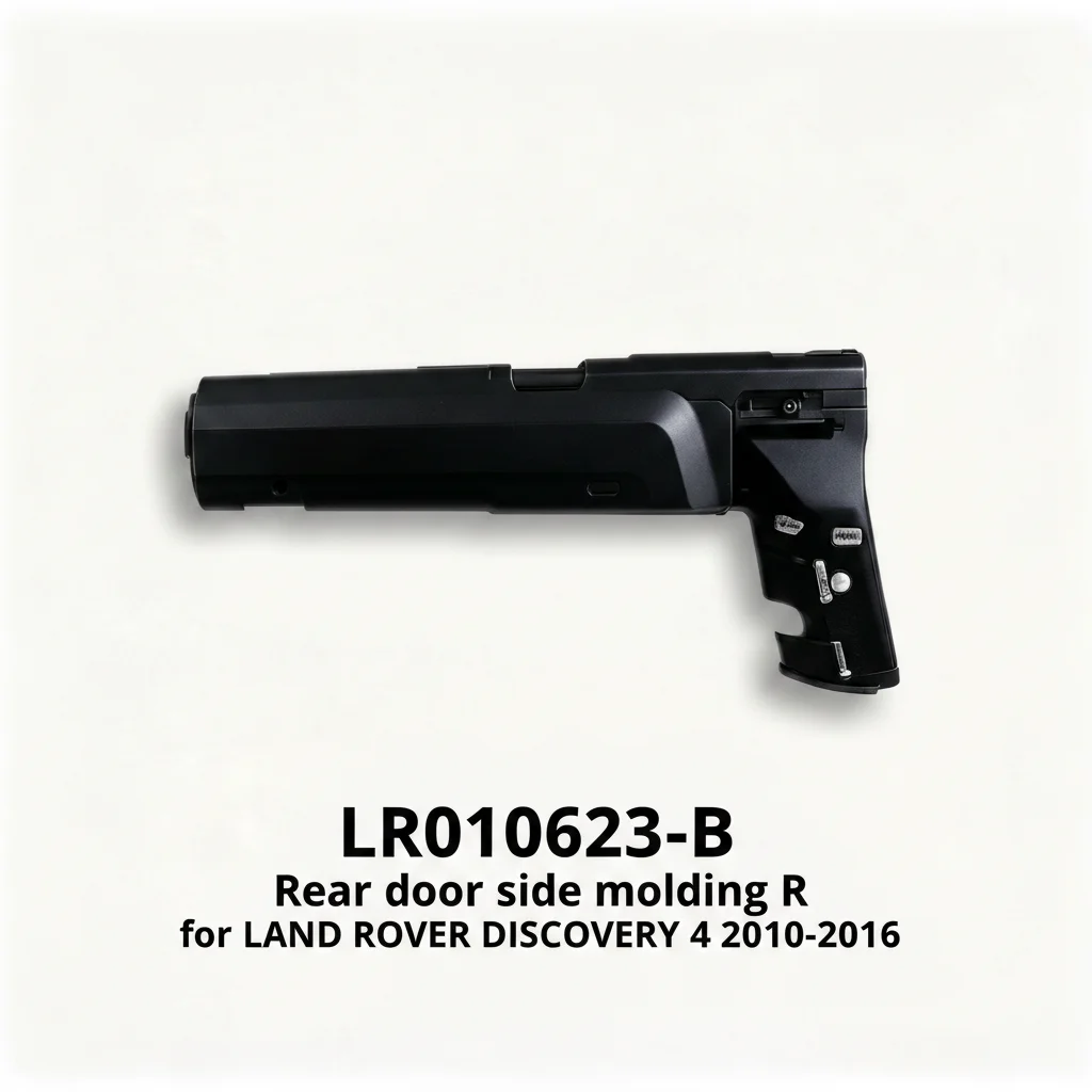 Rigenstar LR010623-B Original Style Rear Door Side Molding R PP+EPDM Plastic Customizable Color Direct Replacement for LAND