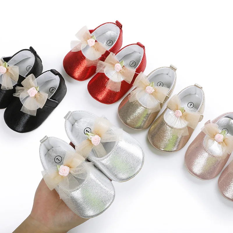0-12 месяцев, туфли в стиле «Принцесса», платье для девочек, обувь для детей, наряды для участия в свадебной церемонии для маленьких девочек ясельного возраста, Детские праздничные платья с бантом; На любой сезон, для тех, кто только начинает ходить, 6 ви