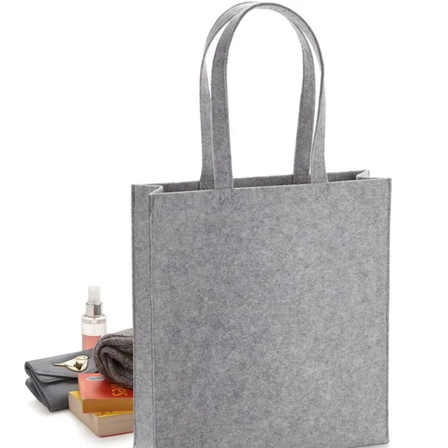 Customize Design Reusable Grocery Christmas Easter Felt Labtop Tote Bags Basket Gift Storage Hand Bag