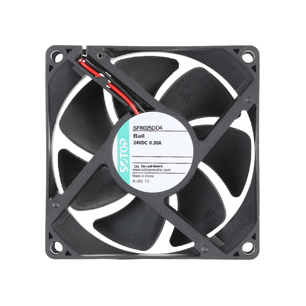Industrial Axial Cooling Fan, DC8025, Plastic, 12V - detail 8